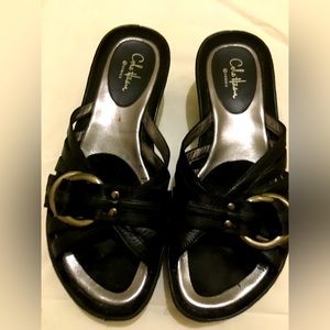 -Cole Haan Black Air Brylee Slide